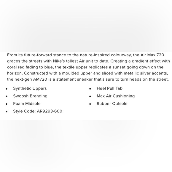 Mint Nike Air Max 720 Pink Sea Blue Fury Womens Sz 8.5 Worn 1x - Picture 12 of 12